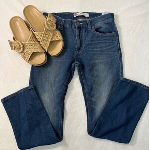 Levis 511 Knit Jeans Dark Wash Slim Straight Denim Pants 28x28 Minimalist Y2K